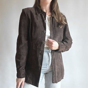 Vintage Brown Suede Jacket